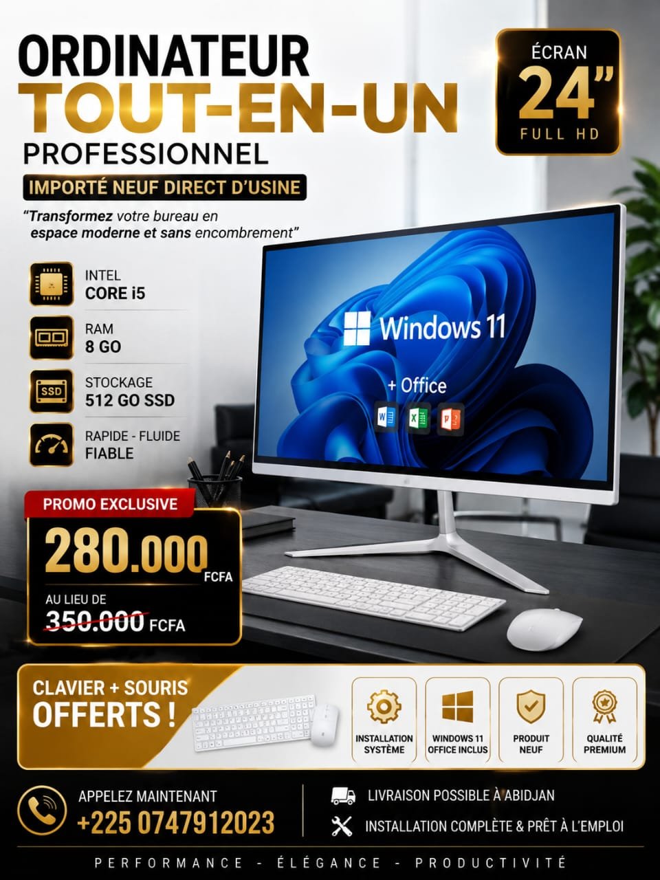 LENOVO ALL IN ONE CORE i5 NEUF